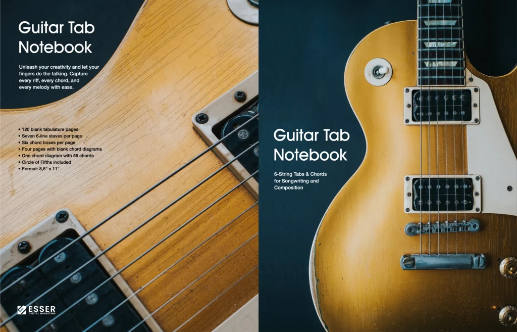 Guitar Tab Notebook Cover